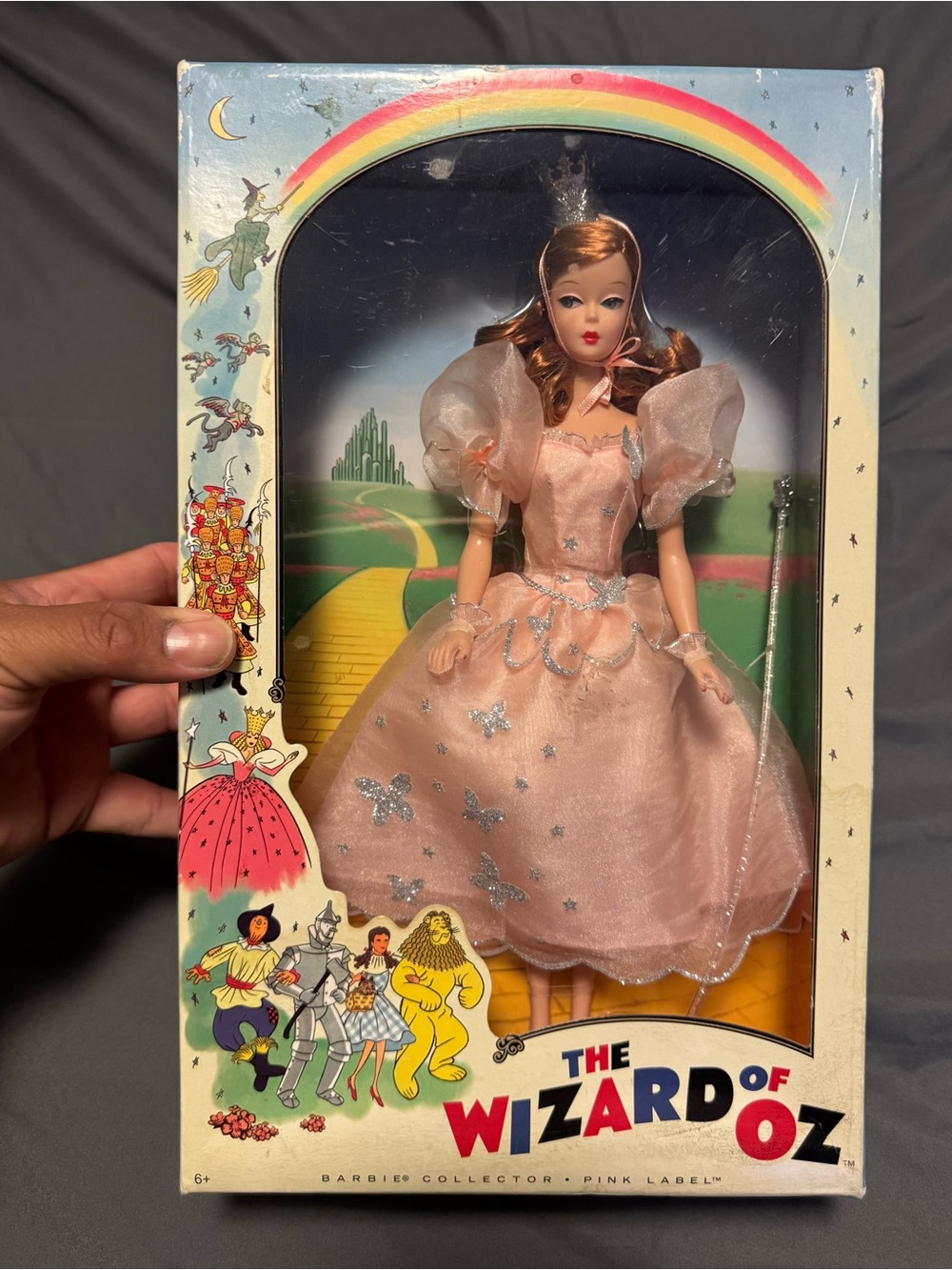 2010 The Wizard of Oz Glinda Repro Face Pink Label Barbie R4521 R4524